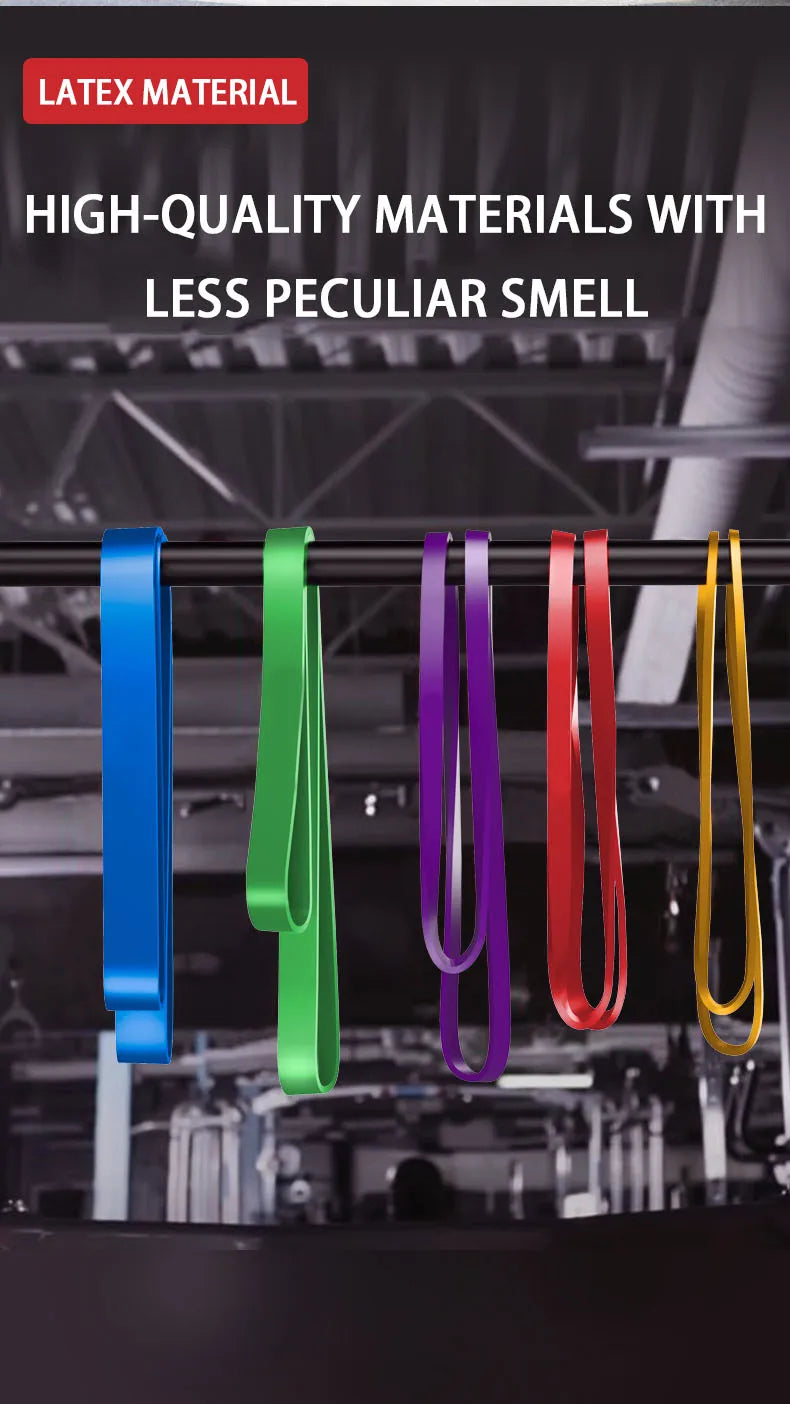Natural latex resistance band set for strength training and physical therapy - product image