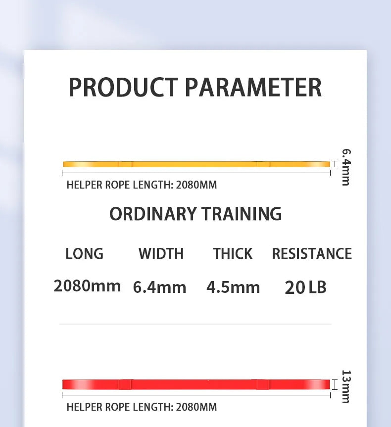 Natural latex resistance band set for strength training and physical therapy - product image