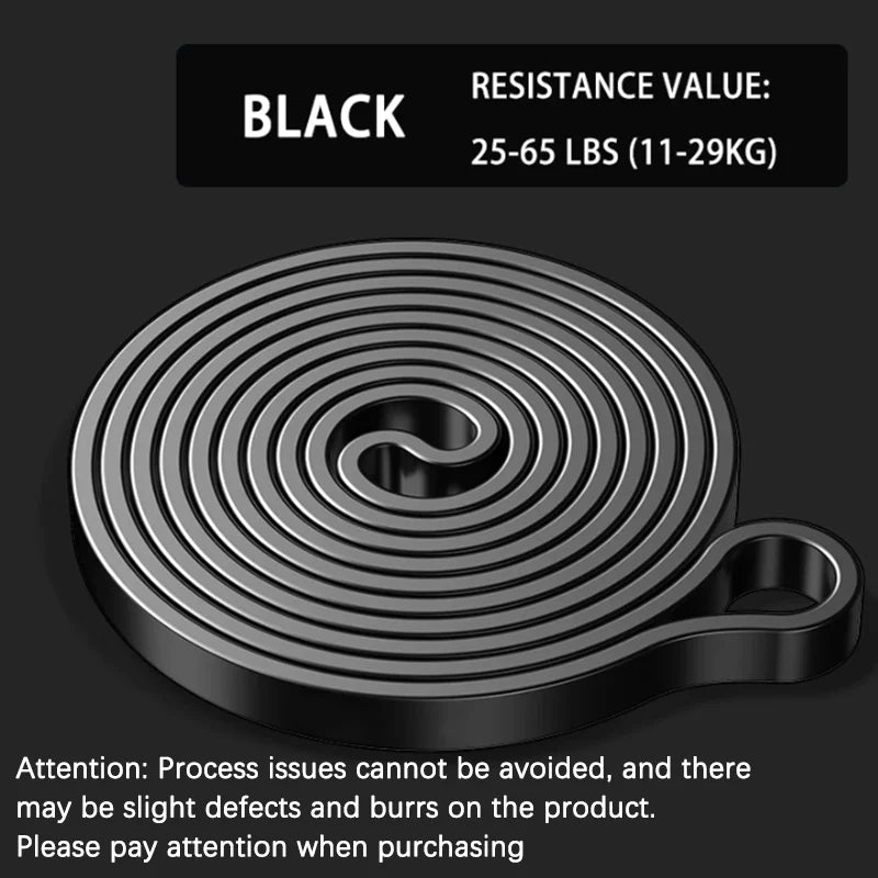 Natural latex resistance band set for strength training and physical therapy - product image