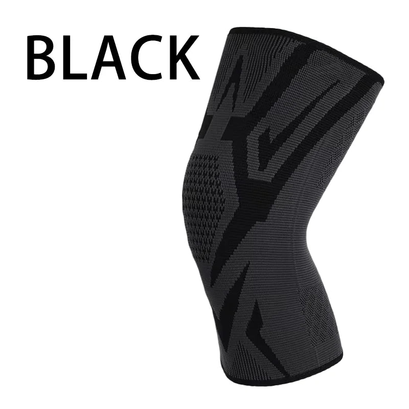 Nylon knee brace support with high elasticity for sports and joint protection - product image