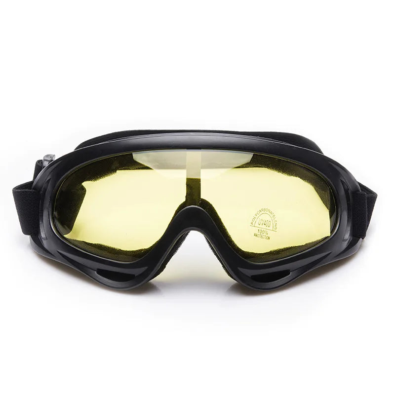 Outdoor windproof dustproof sports goggles with adjustable elastic strap uv protection - product image