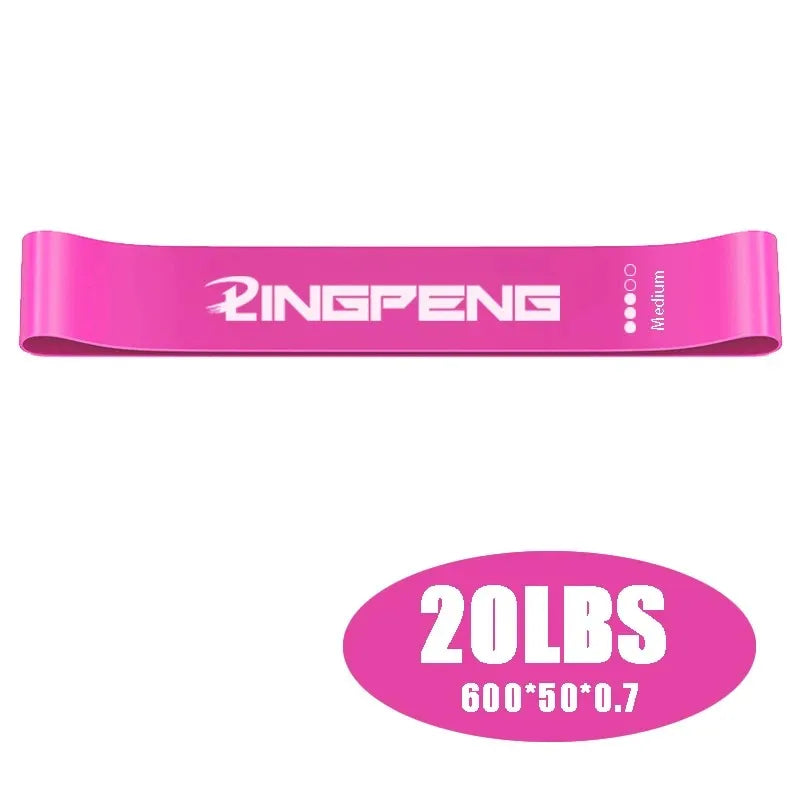 Portable natural latex resistance bands set with multiple strength levels - product image