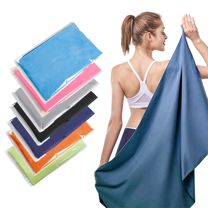 Quick-drying microfiber sports towel for swimming gym camping and running - product image