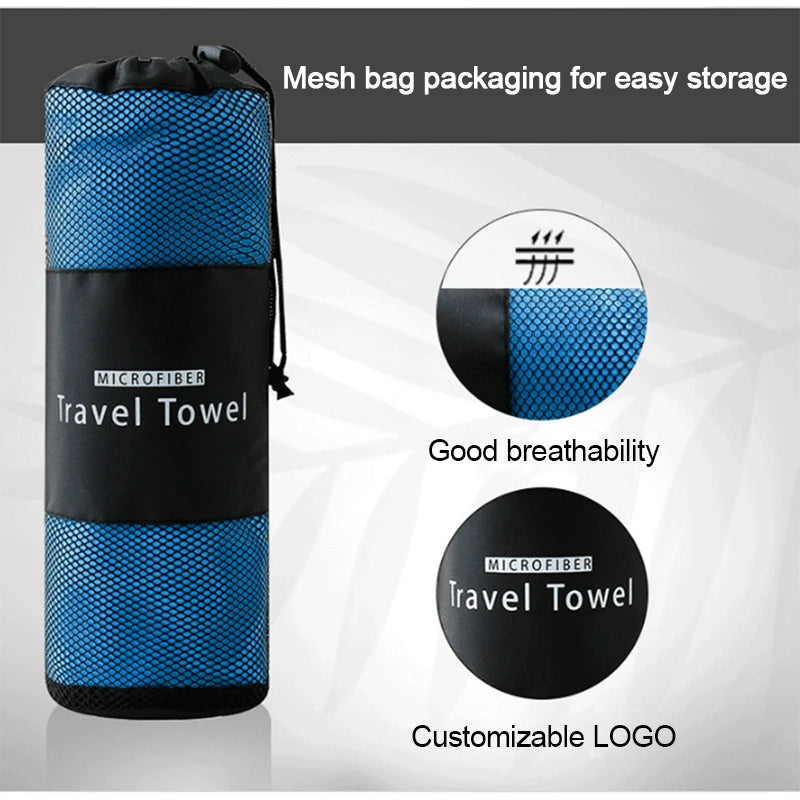 Quick-drying microfiber sports towel for swimming gym camping and running - product image