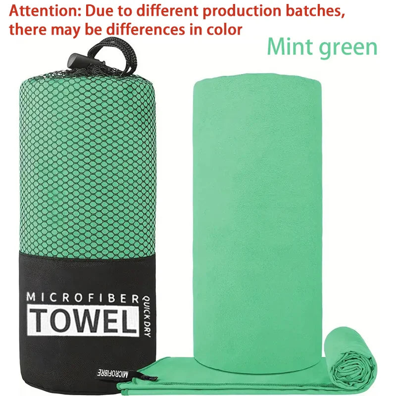 Quick-drying microfiber sports towel with high absorption and lightweight design - product image