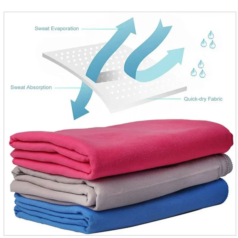Quick-drying microfiber sports towel with high absorption and lightweight design - product image
