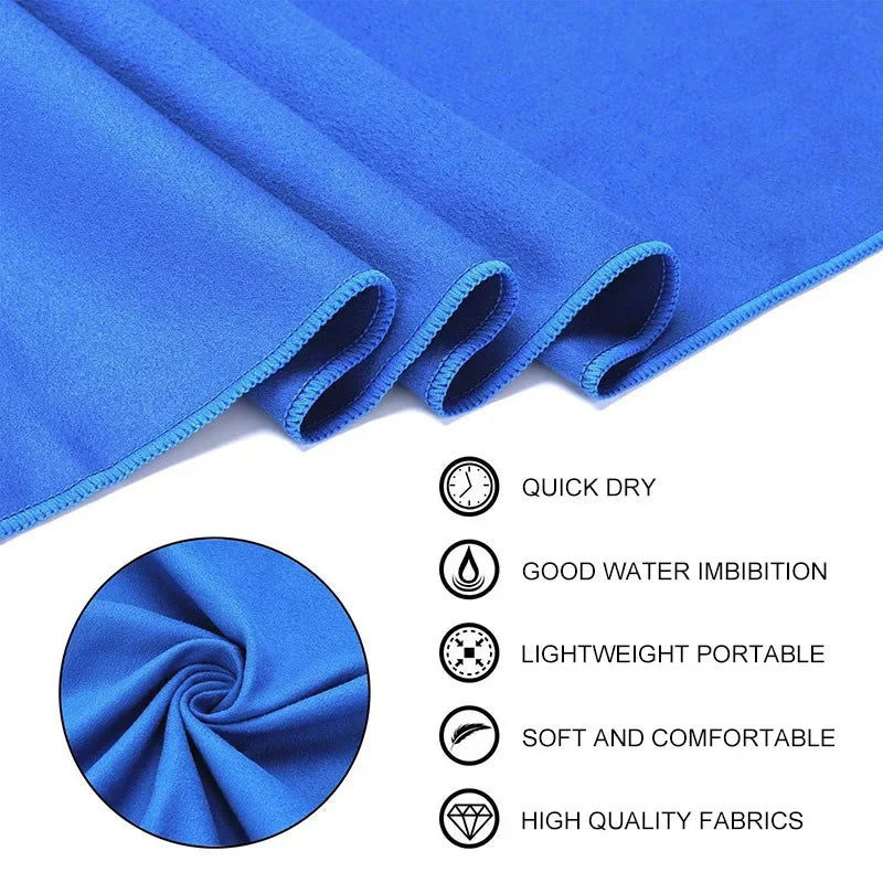 Quick-drying microfiber sports towel with high absorption and lightweight design - product image