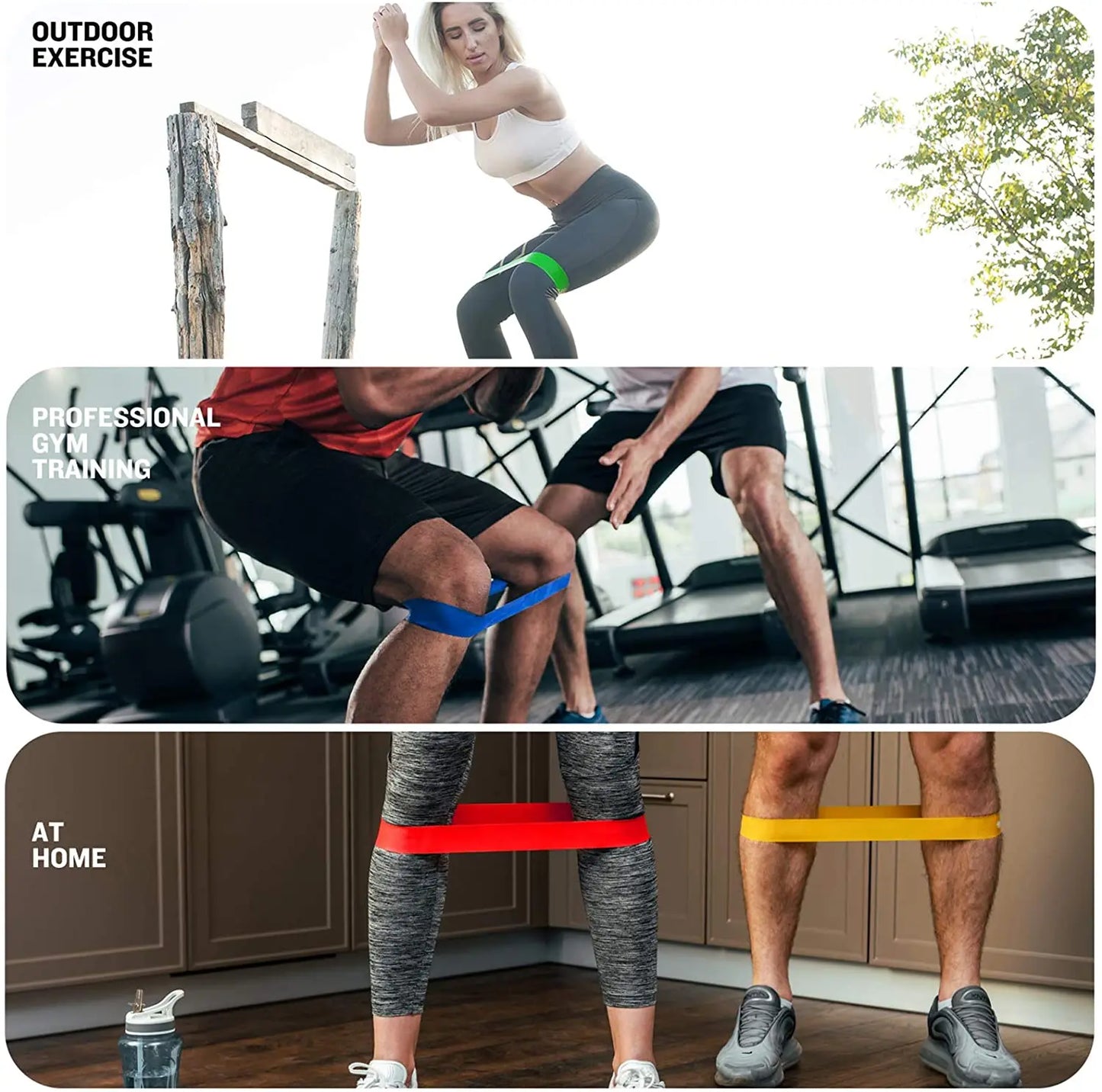 Resistance loop exercise bands set for strength training and physical therapy - product image