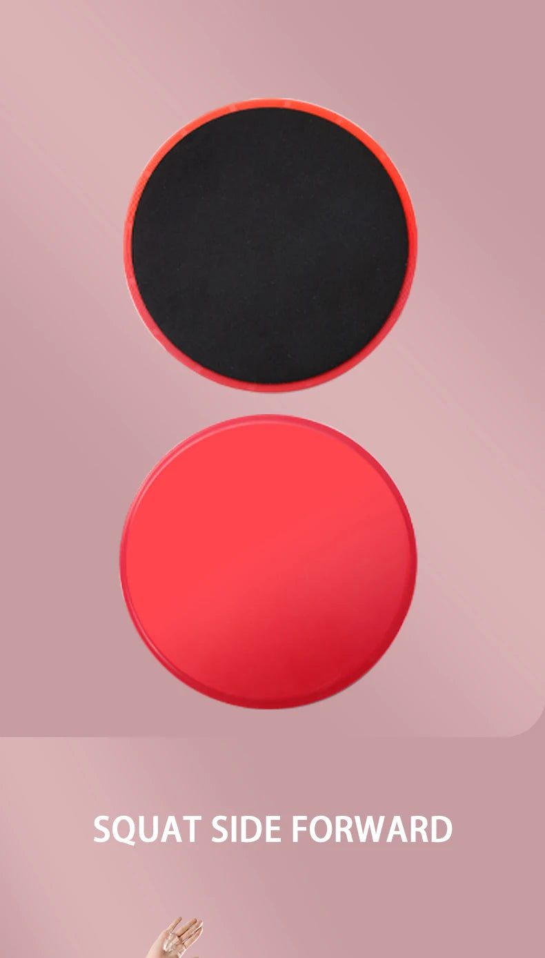 Set of 2 double-sided yoga sliding discs with non-slip eva foam base - product image