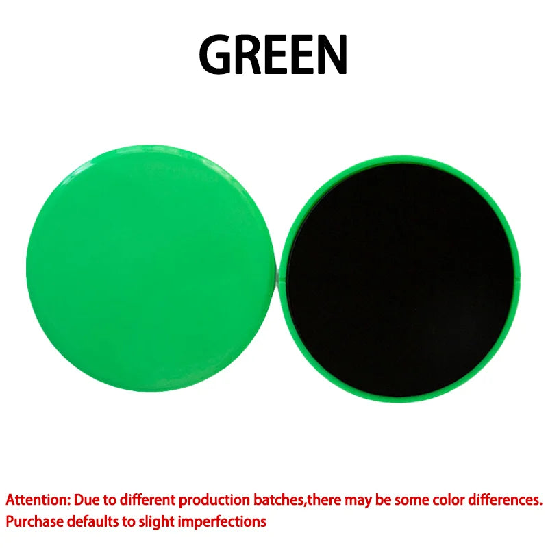 Set of 2 double-sided yoga sliding discs with non-slip eva foam base - product image