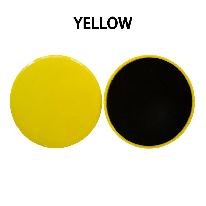 Set of 2 double-sided yoga sliding discs with non-slip eva foam base - product image