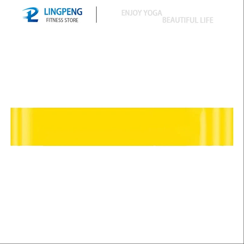 Set of elastic resistance bands with multiple stretch levels natural latex - product image