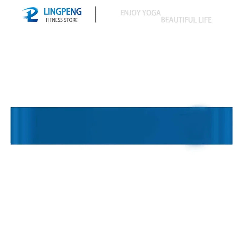 Set of elastic resistance bands with multiple stretch levels natural latex - product image