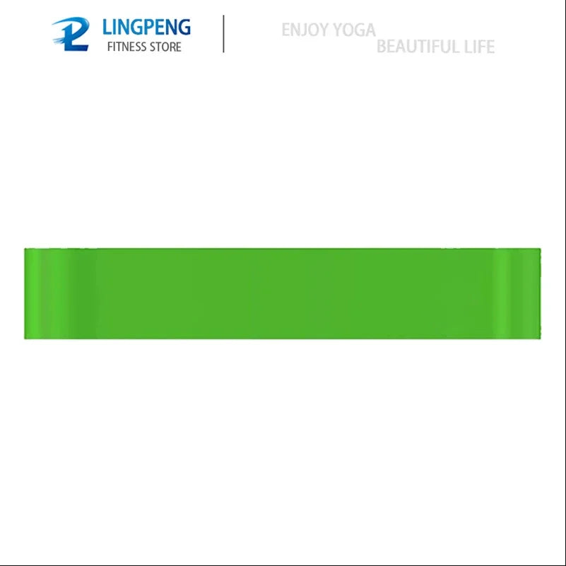 Set of elastic resistance bands with multiple stretch levels natural latex - product image