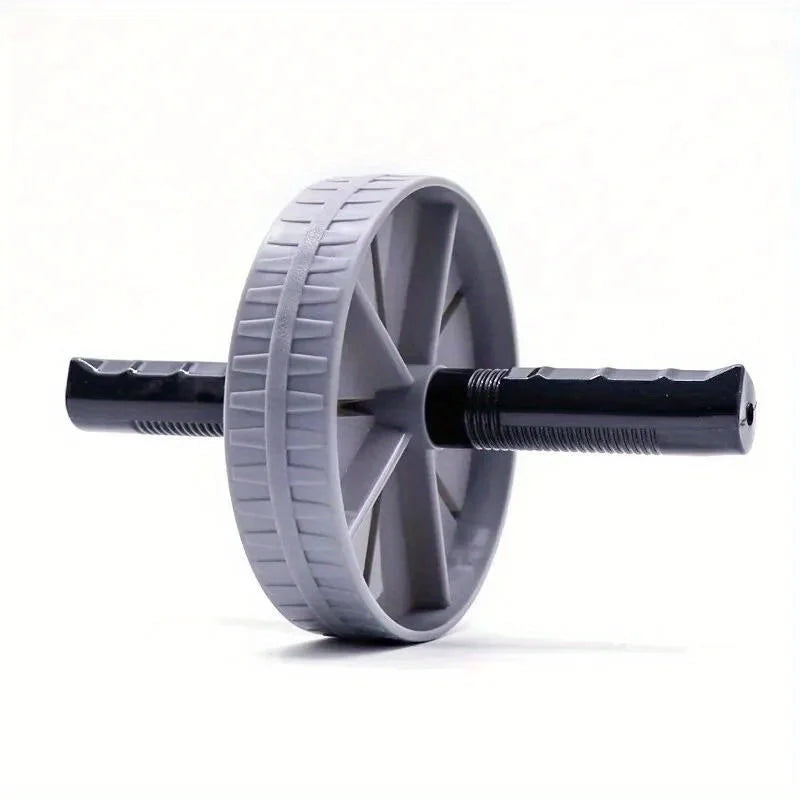Silent abdominal roller wheel with anti-slip grip and steel support - product image