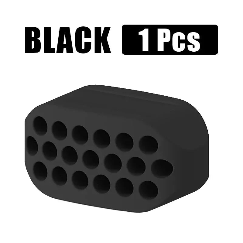 Silicone jaw exerciser for facial toning and jawline fitness with safe material - product image