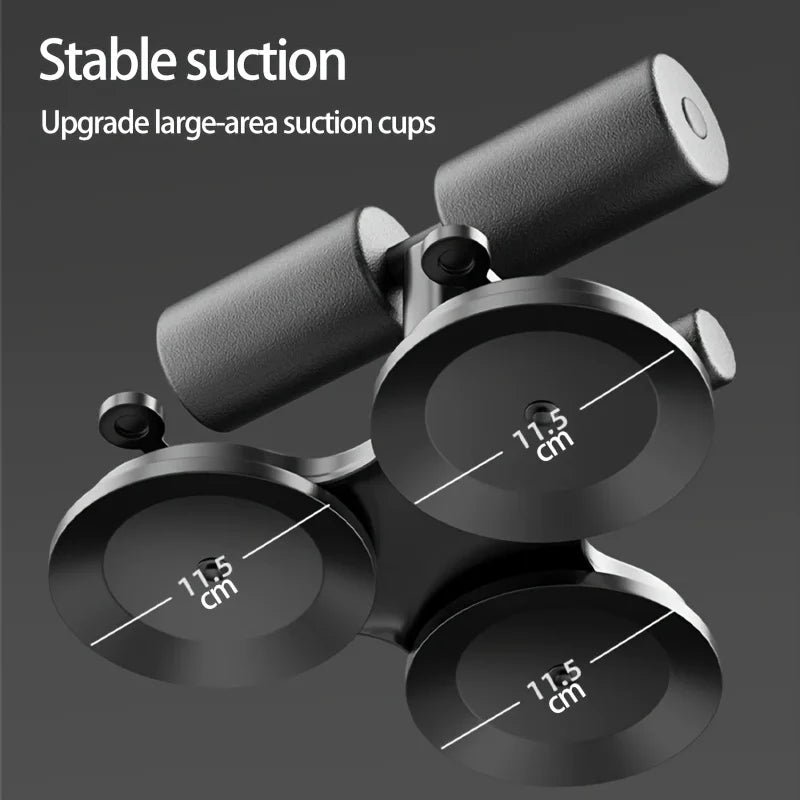 Sit up bar with adjustable height and suction cup base for multi muscle training - product image