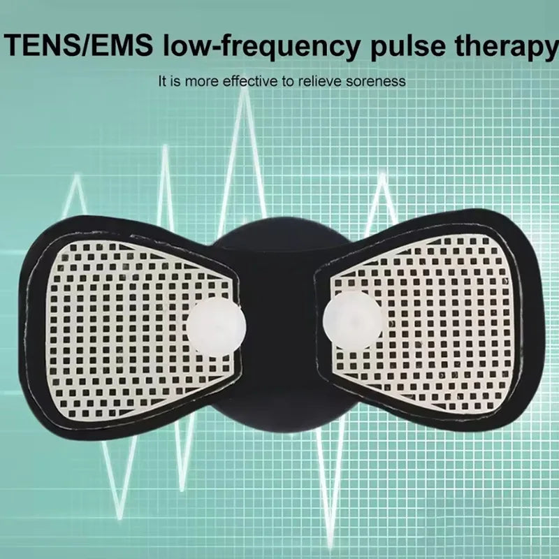 Smart ems neck and back massager with portable gel pad and multiple modes - product image