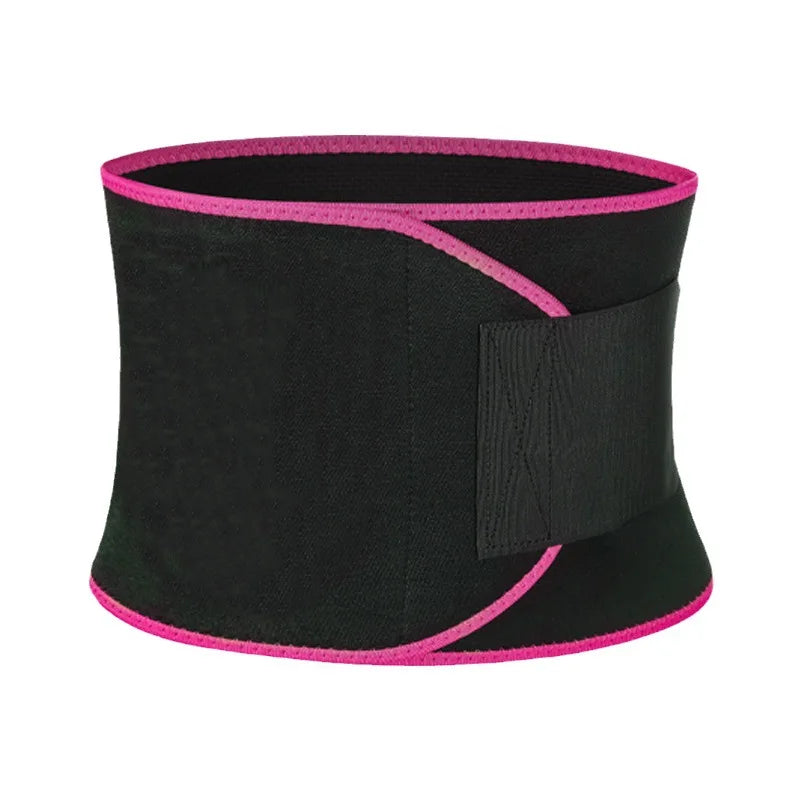 Sweat burst waist support belt with adjustable velcro straps for workout - product image