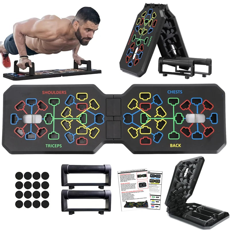 T-shaped multifunctional push up fitness board with adjustable positions - product image