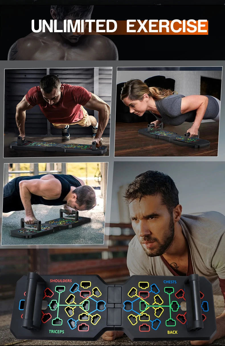 T-shaped multifunctional push up fitness board with adjustable positions - product image