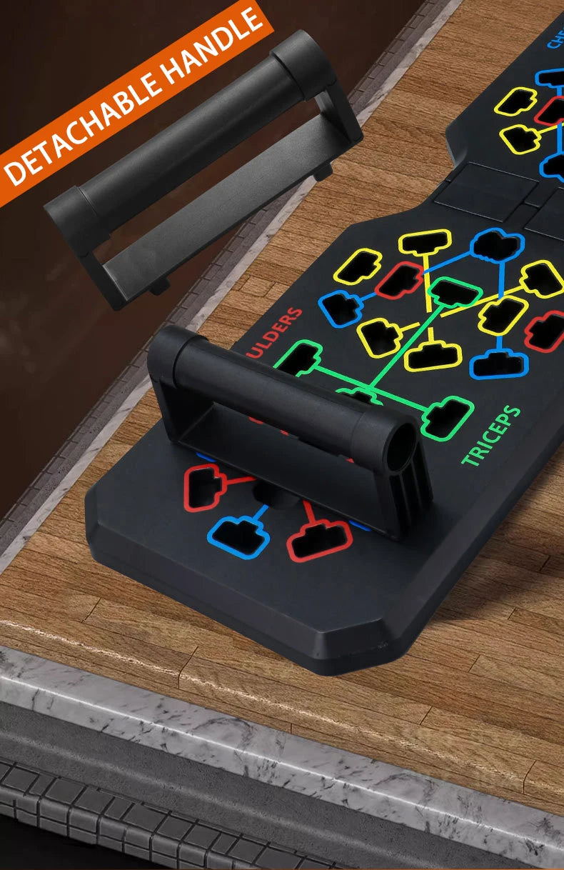 T-shaped multifunctional push up fitness board with adjustable positions - product image