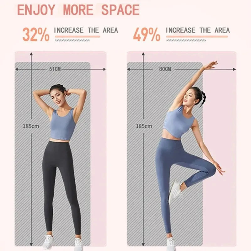 Thick nbr yoga mat with anti-slip waterproof surface for exercise and pilates - product image