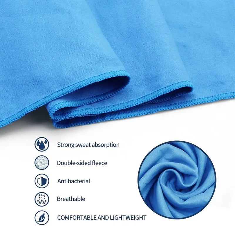 Thickened microfiber quick-drying travel sports towel for gym and swimming - product image