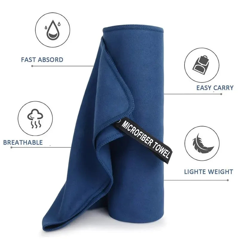 Thickened microfiber quick-drying travel sports towel for gym and swimming - product image