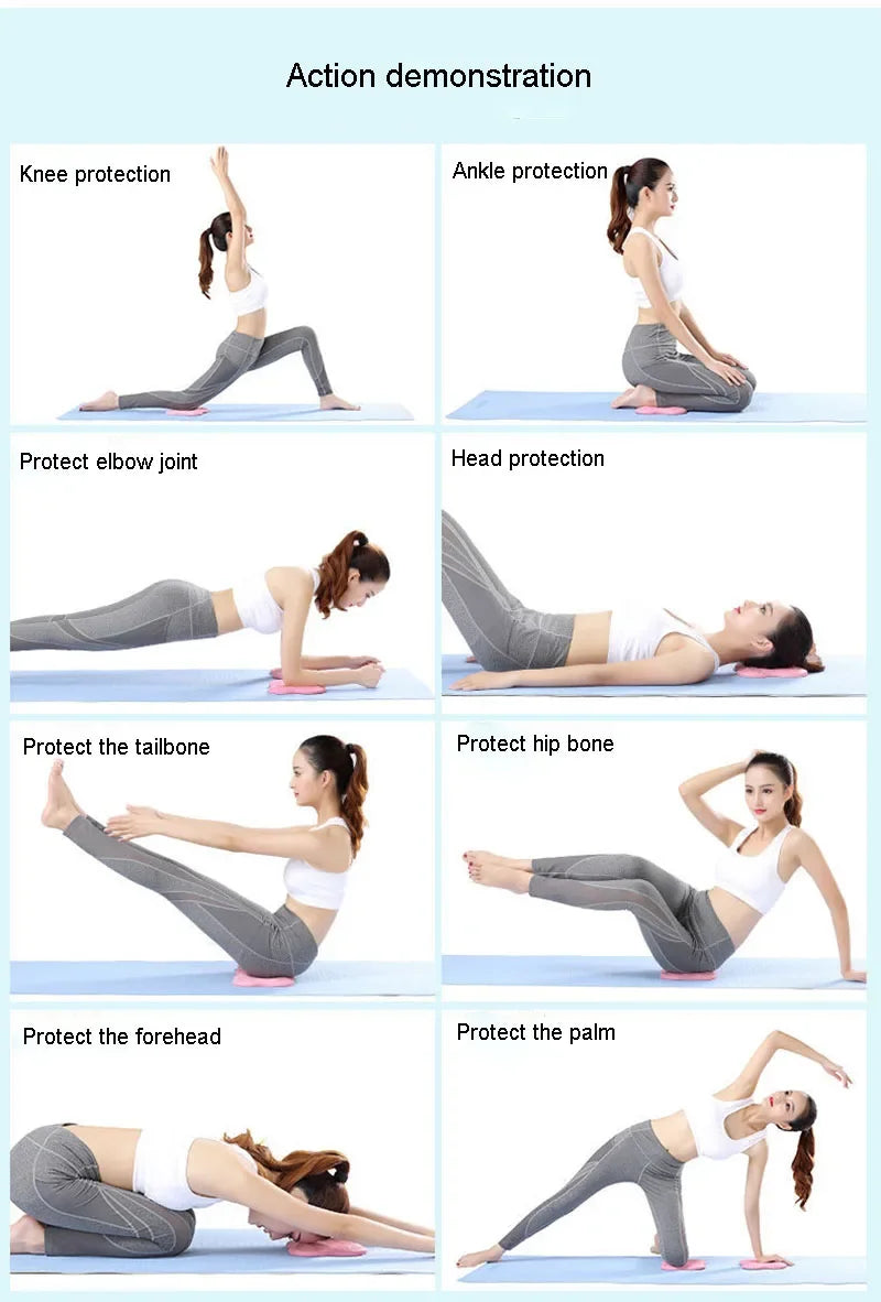 Thickened tpe yoga kneeling mat with anti-slip surface for elbow and knee protection - product image