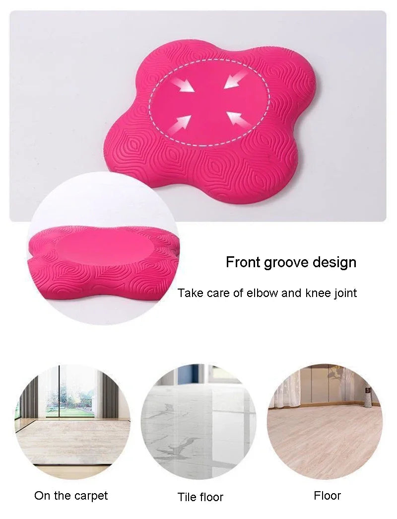 Thickened tpe yoga kneeling mat with anti-slip surface for elbow and knee protection - product image
