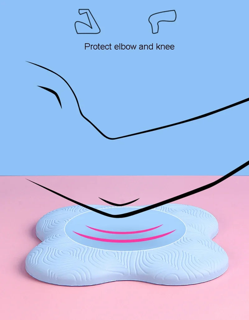 Thickened tpe yoga kneeling mat with anti-slip surface for elbow and knee protection - product image
