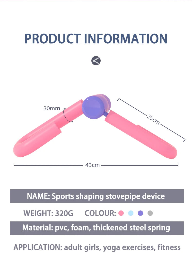 Thigh master toner with sweat-absorbent foam handles for full body workout - product image