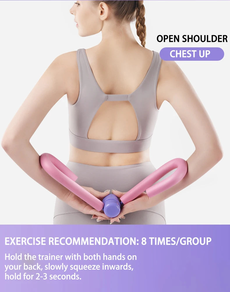 Thigh master toner with sweat-absorbent foam handles for full body workout - product image