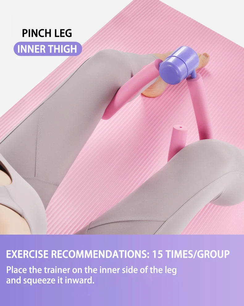 Thigh master toner with sweat-absorbent foam handles for full body workout - product image