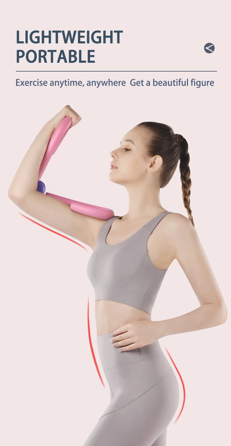 Thigh master toner with sweat-absorbent foam handles for full body workout - product image