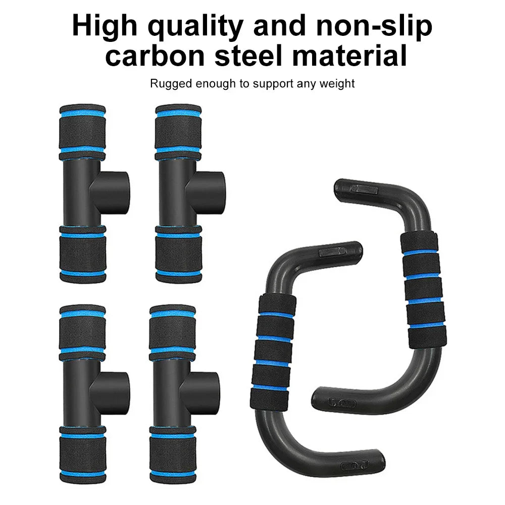 U-shaped push-up bar with foam grip and abs construction for muscle training - product image