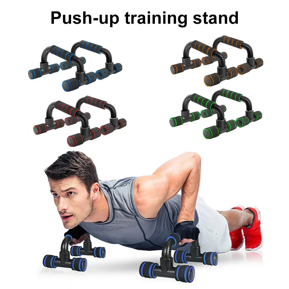 U-shaped push-up bar with foam grip and abs construction for muscle training - product image