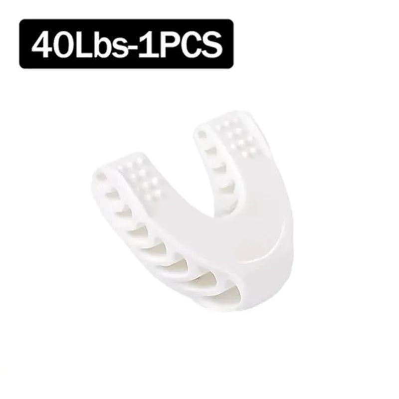 U-shaped silicone jaw exerciser with multiple resistance levels for facial training - product image