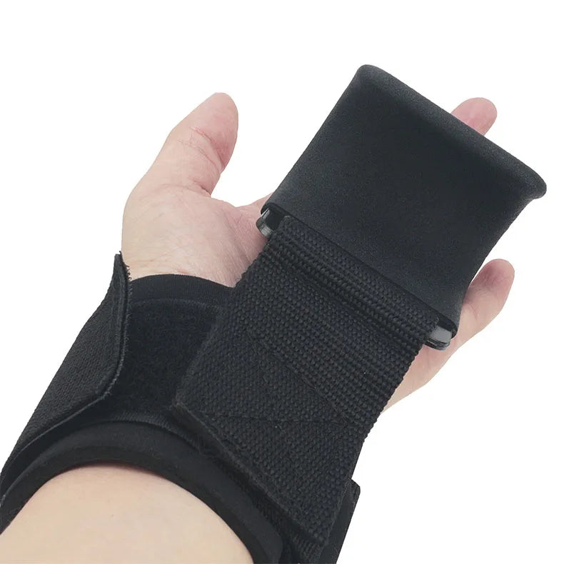 Weight lifting hook grips with adjustable wrist wraps and non-slip coating - product image