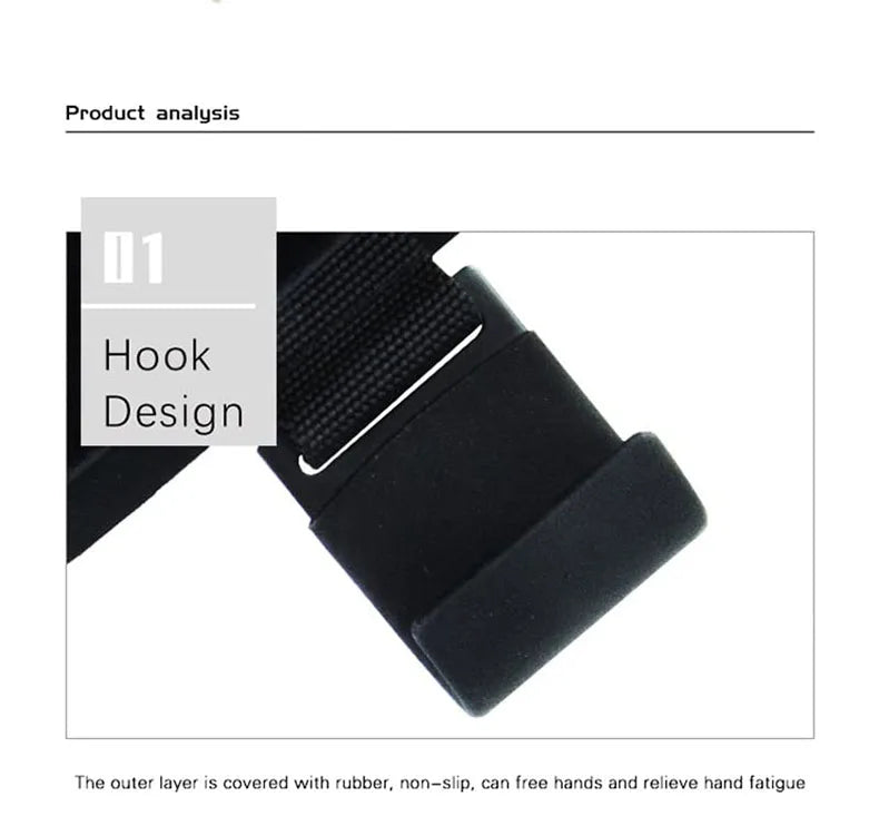 Weight lifting hook grips with adjustable wrist wraps and non-slip coating - product image