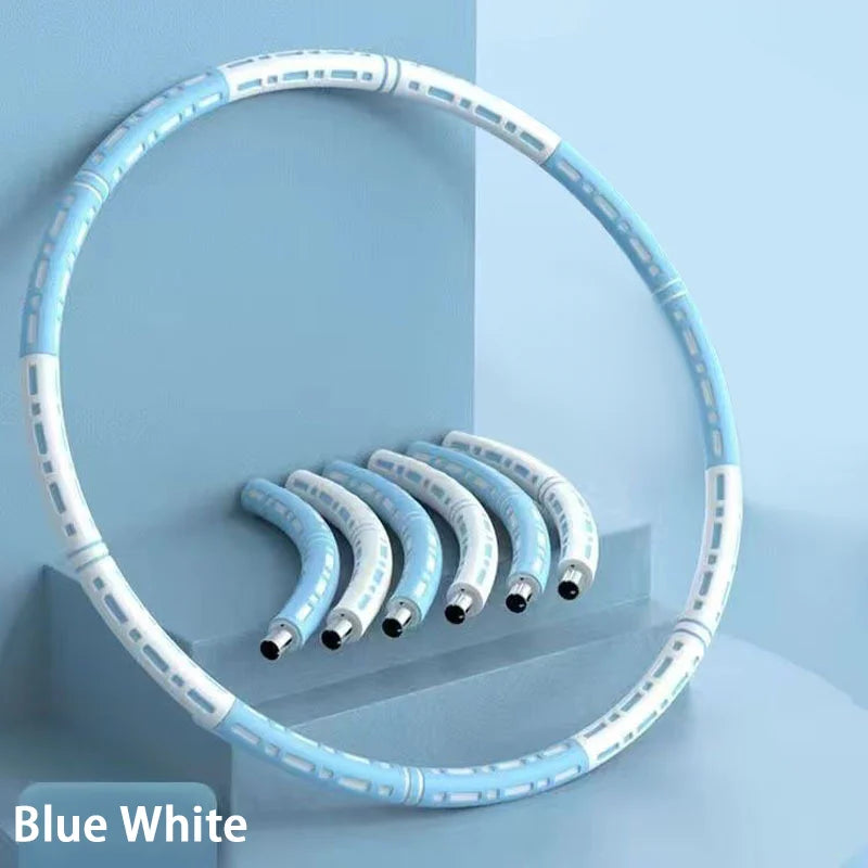 Weighted fitness yoga loop hoop with detachable sections for slimming - product image