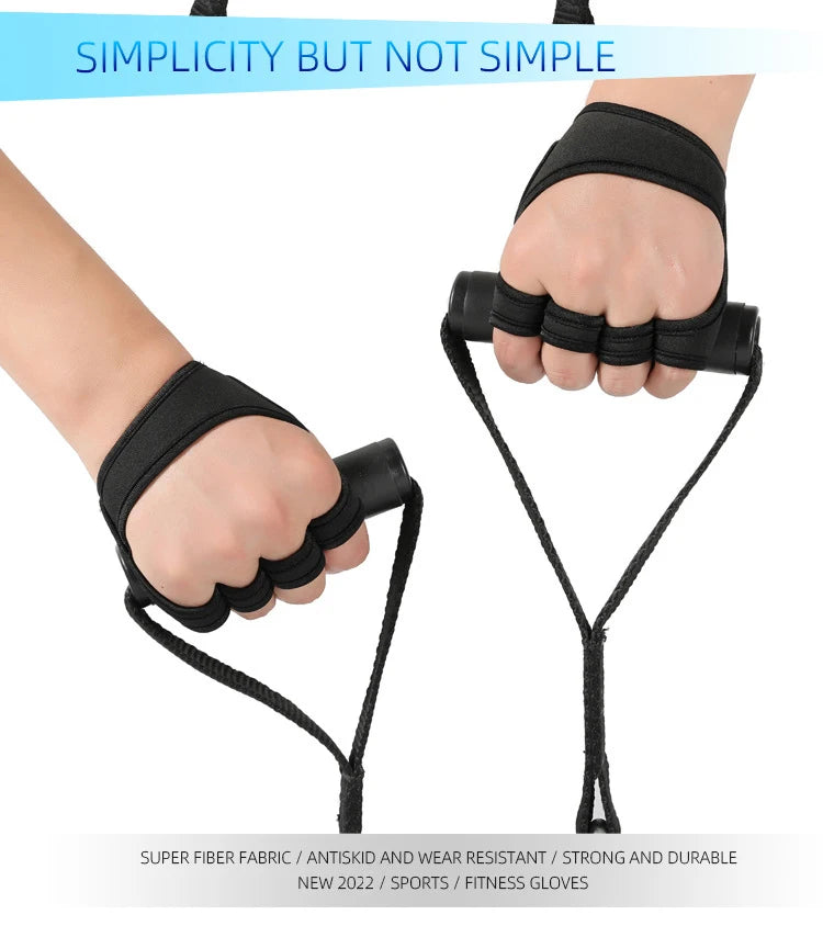 Weightlifting gloves with padded palm, silicone grip, adjustable wrist strap - product image