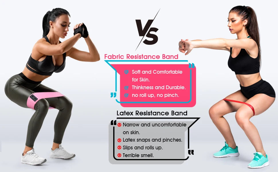 Widened thickened elastic resistance bands set for fitness and hip training - product image