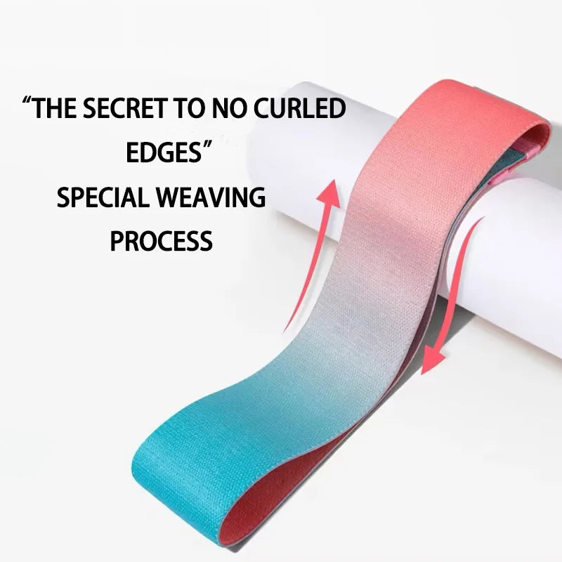 Widened thickened elastic resistance bands set for fitness and hip training - product image