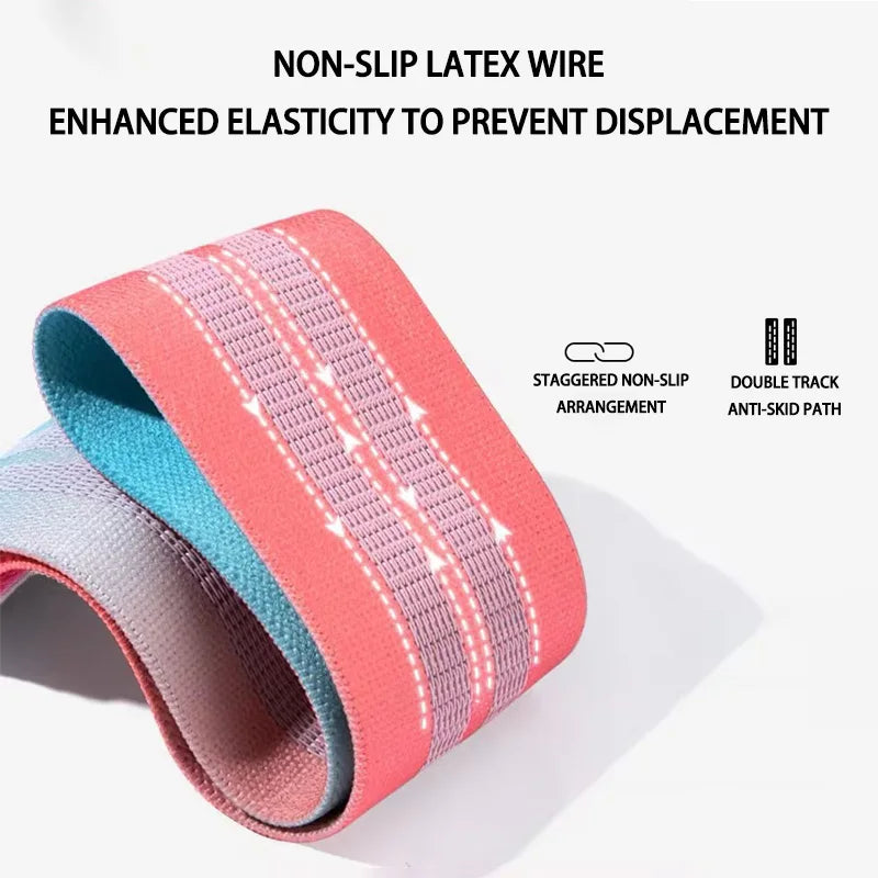 Widened thickened elastic resistance bands set for fitness and hip training - product image