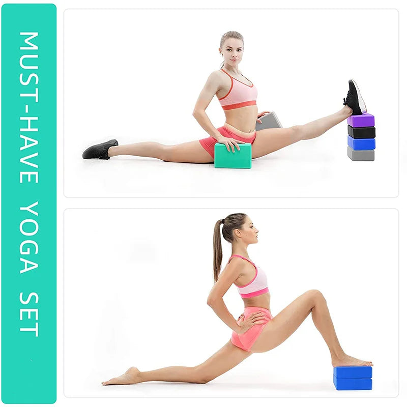 Yoga blocks set eva material for support and stability in exercise - product image