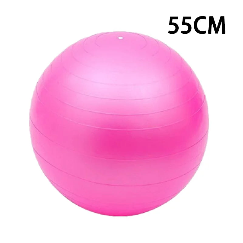 Yoga exercise stability ball with anti-burst coating and non-slip surface - product image