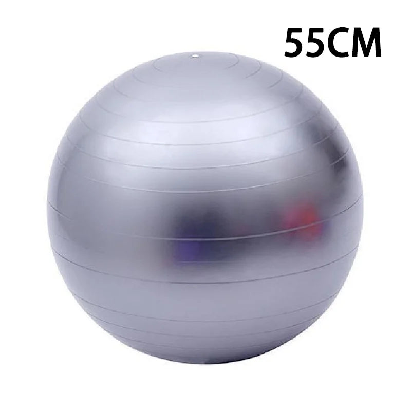 Yoga exercise stability ball with anti-burst coating and non-slip surface - product image