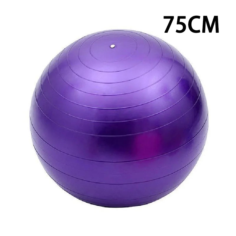 Yoga exercise stability ball with anti-burst coating and non-slip surface - product image